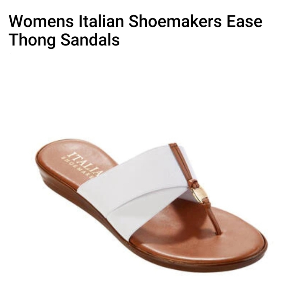 Womens Italian Shoemakers Ease Thong Sandals